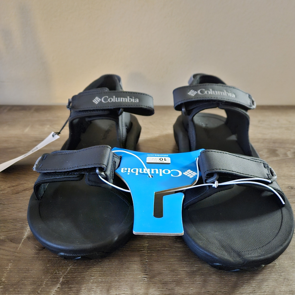 Columbia Mens' Black Sport Sandals - Breathable Open-Toe Comfort - Picture 2 of 9